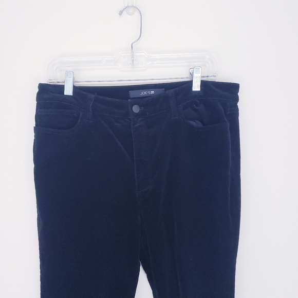 Joe's Jeans Black High Rise Skinny Velvet Pants Size 32 - Picture 3 of 9